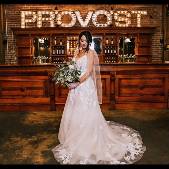 Essence of Australia wedding dress and veil - Picture 2 of 5